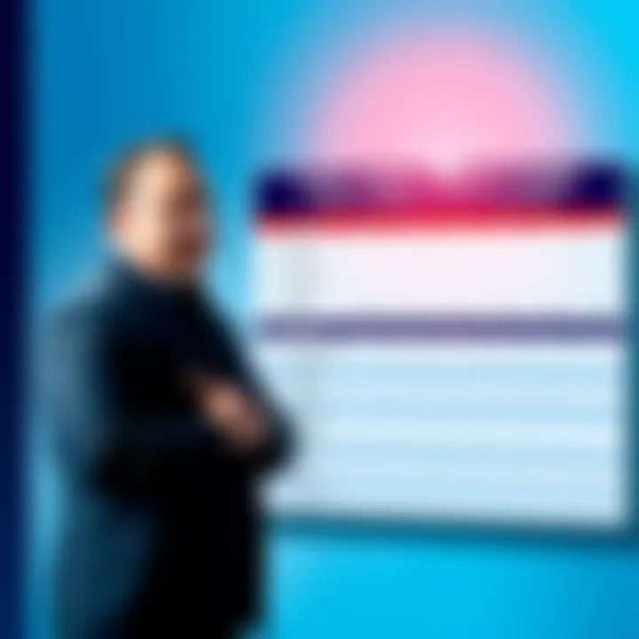 Alex Jones standing next to a chart showing accurate predictions and key events from the last quarter