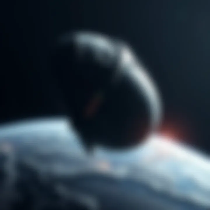A large, 12-mile-wide alien object is heading towards Earth, partially cloaked and difficult to see as it moves silently through space.