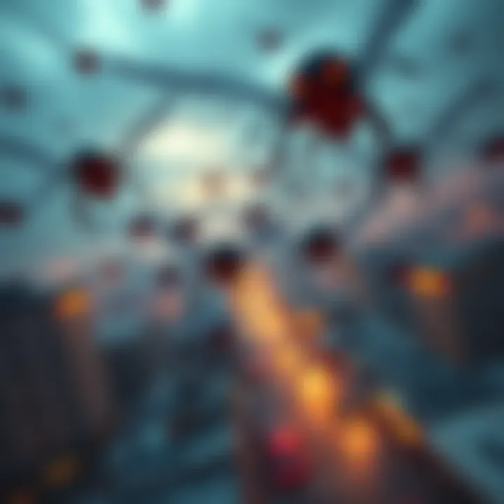 Giant alien bugs swarm over a city, causing chaos as people try to hide and escape
