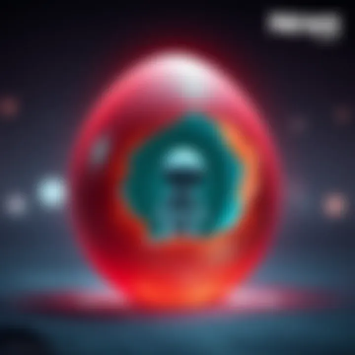 A glowing alien egg with a small alien creature emerging from it, highlighting theories of alien reproduction