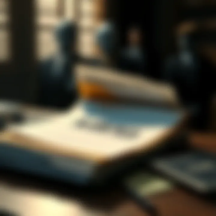 A folder filled with documents labeled 'Alien Files' on a desk, with shadows of controversial figures in the background