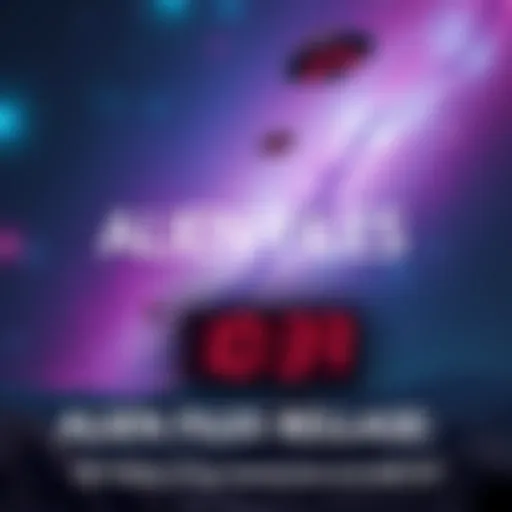 A scene showing a countdown timer to the release of 46 videos about aliens, with a space background and UFOs flying in the sky.