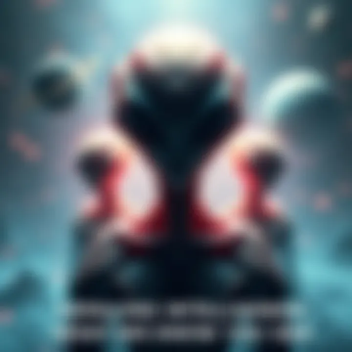 Alien Intelligence Concept An artistic representation of alien beings surrounded by stars and planets, symbolizing the search for intelligent life beyond Earth.