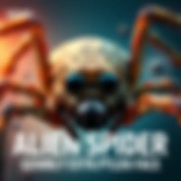 A spider with an abdomen resembling a grey extraterrestrial face, featuring large eyes and a smooth, rounded shape.