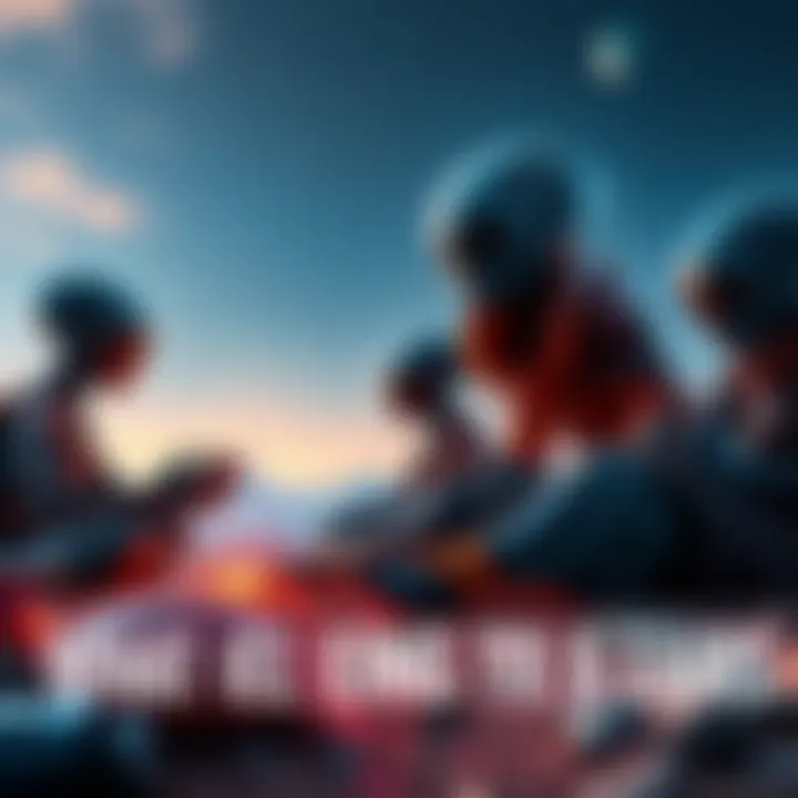 Aliens Engaging in Earth Activities Extraterrestrial beings playing unique games and enjoying hobbies on Earth, surrounded by Earthly landscapes.