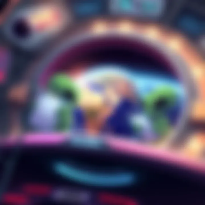 Cartoon aliens with clipboards inspecting the Earth from a spaceship, representing the concept of HOA inspectors in space.