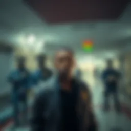 A man shares his experience of being abducted near Grady Memorial Hospital, with shadowy figures in police attire nearby.