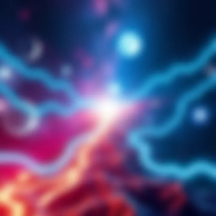 A visual representation of multiple parallel universes with diverging paths and choices, illustrating the impact of decisions on reality.