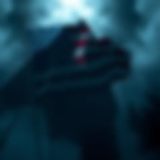 American Flag with Shadows An American flag with dark shadows representing hidden influences and propaganda regarding the conflict with Iran