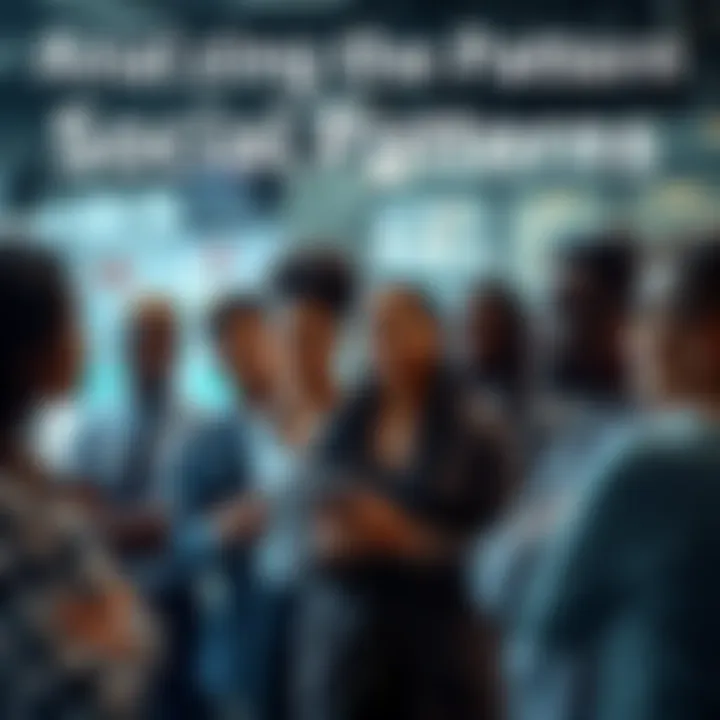 A group of diverse people discussing trends and patterns in society