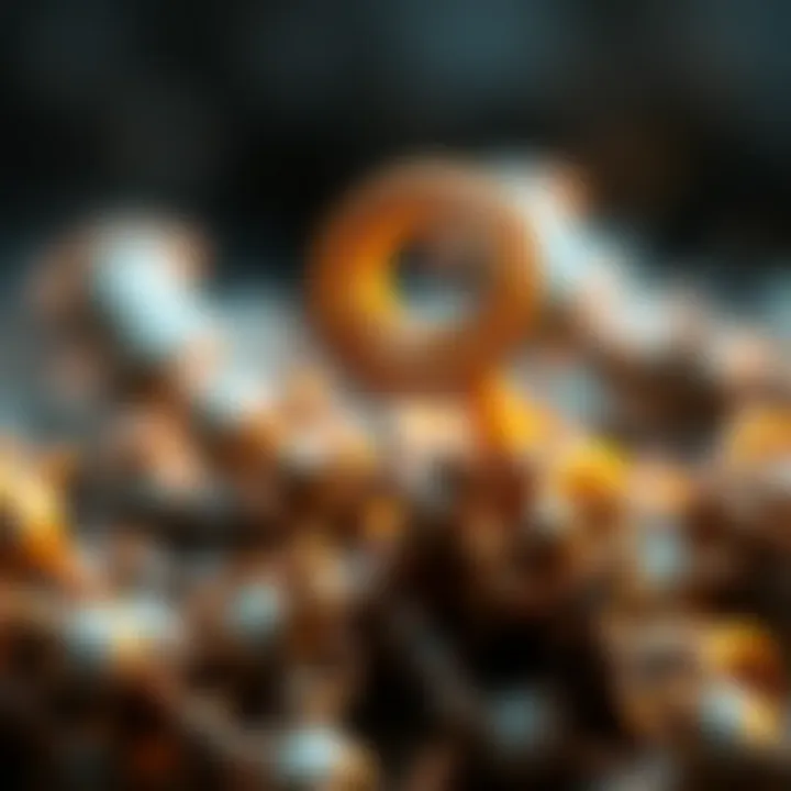 Close-up view of tiny metallic coils and spirals found in Siberia, suggesting ancient technology or extraterrestrial origin.