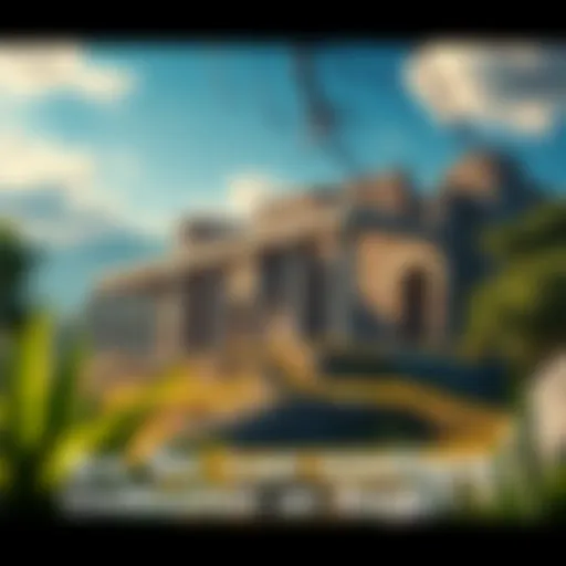 Ruins of an ancient civilization surrounded by nature, hinting at past intelligent life on Earth.