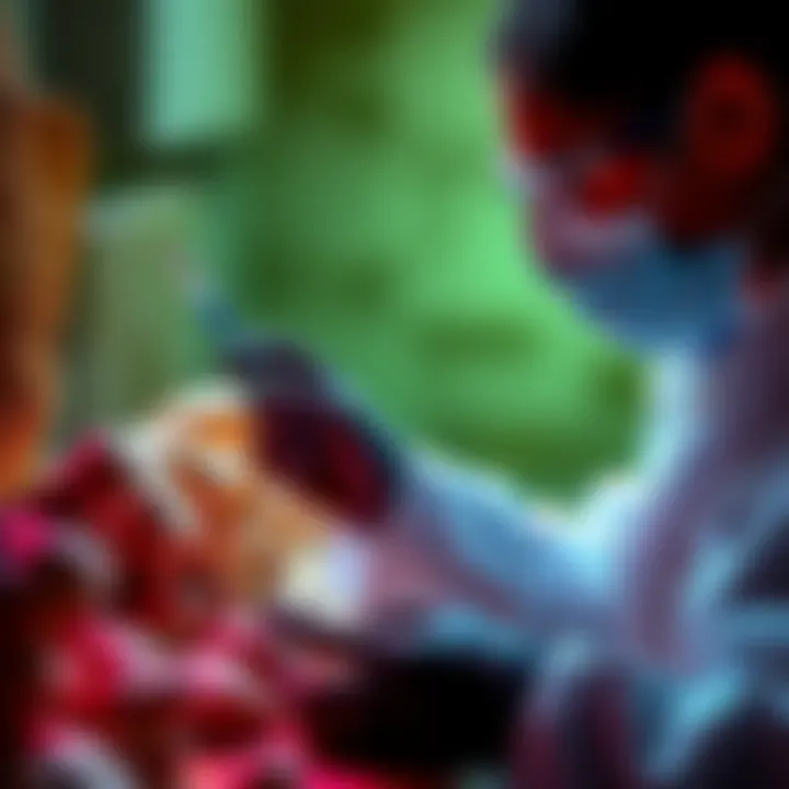 Ancient Colombian DNA Research Researcher analyzing ancient bones and teeth from Colombia, showcasing genetic studies on a group with no modern descendants.