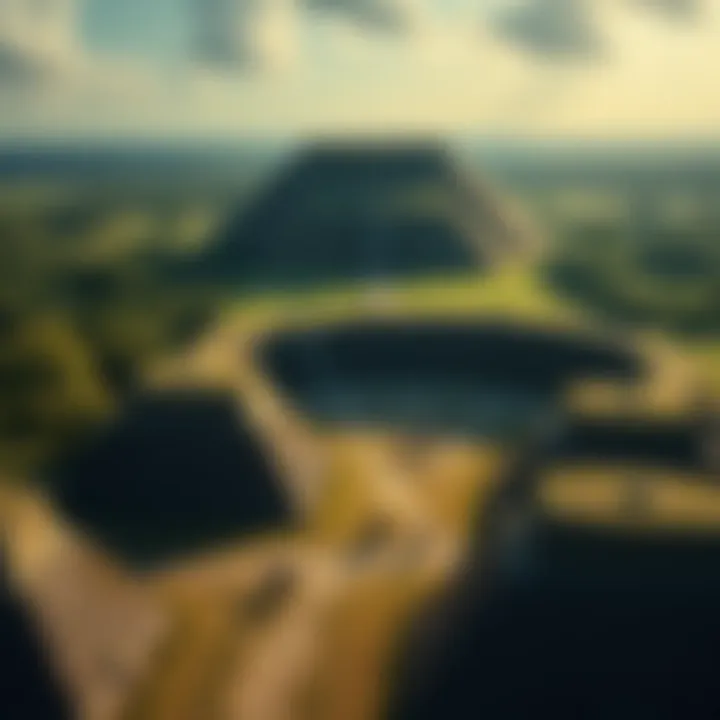 The ancient earthworks in Louisiana, built by Native American hunter-gatherers, showcasing their structure and surrounding nature.
