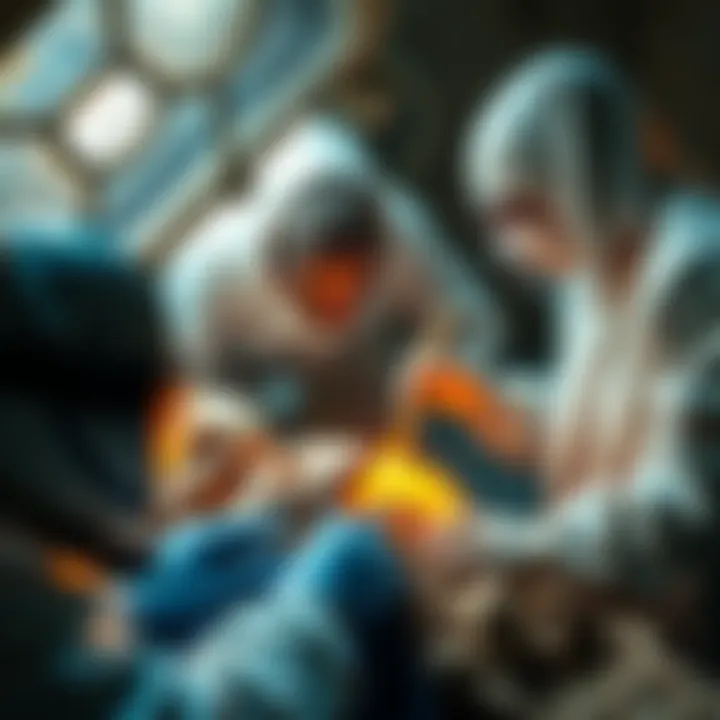 Scientists analyzing the remains of an ancient mummy, revealing unexpected findings in the womb, suggesting extraterrestrial connections.