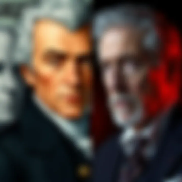 Side-by-side comparison of Andrew Jackson's portrait on the $20 bill and an image of Jeffrey Epstein