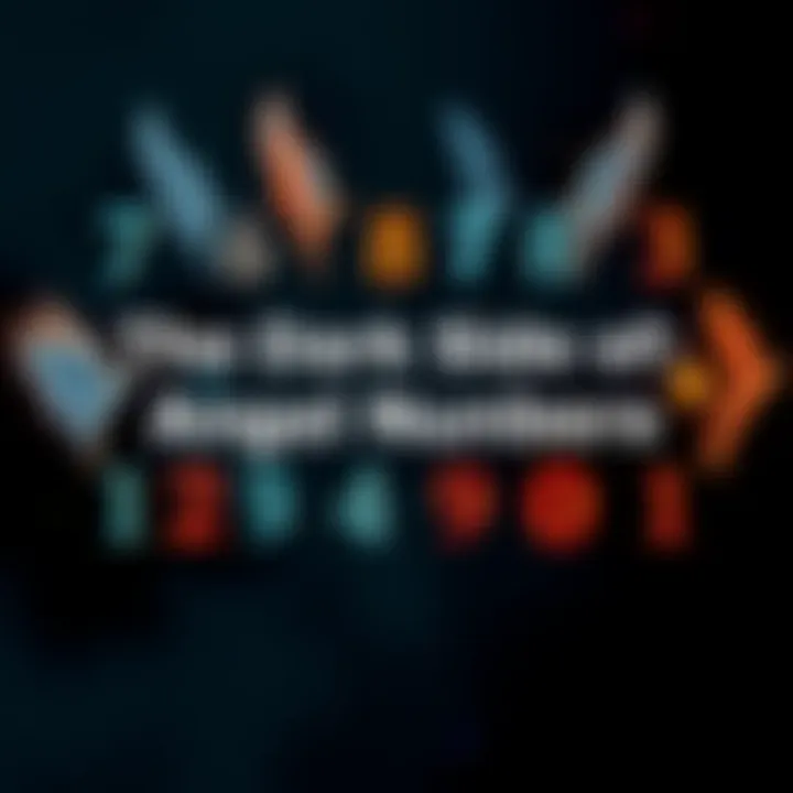 Angel Numbers Displayed A collection of various angel numbers on a dark background, representing their mystical appeal and potential manipulation.