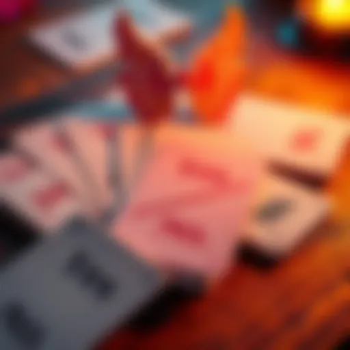 A colorful angel answer deck laid out with cards showing yes and no answers, inviting participants to ask questions in the comments.