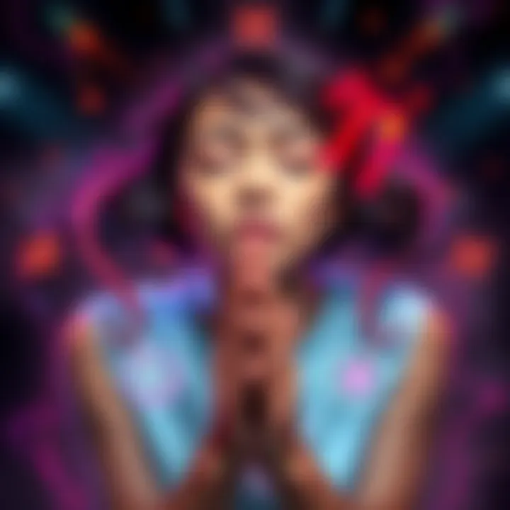 Person expressing emotions and struggles related to being a Gemini, surrounded by zodiac symbols.