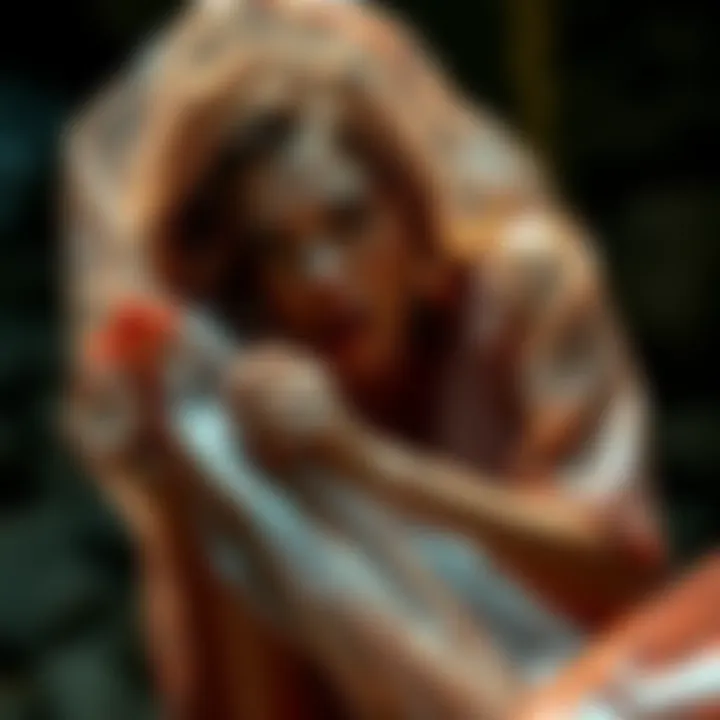 Anne Heche Struggling in Body Bag Actress Anne Heche seen in a dramatic moment trying to escape from a body bag, capturing her fight for survival.