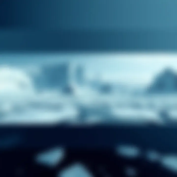 A view of Antarctica's icy landscape showing pyramid-like shapes beneath the ice, suggesting hidden structures and ancient history.