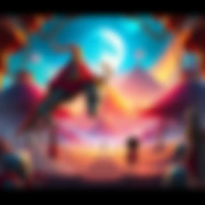 Vibrant animation showcasing ancient aliens inspired by original paintings