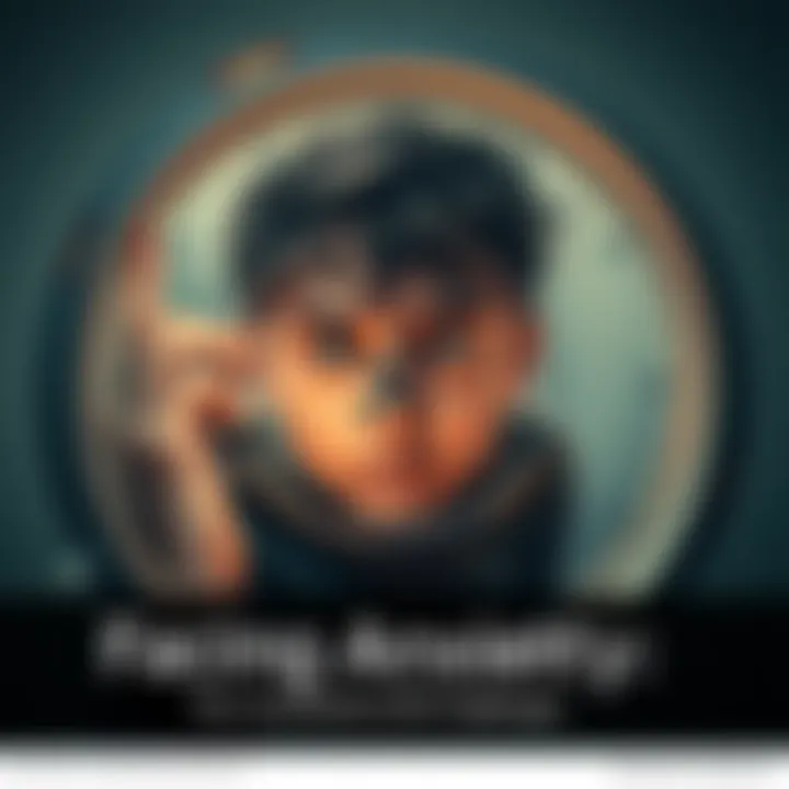 A person looking at a clock with a worried expression, symbolizing the anxiety of deadlines and uncertainty.