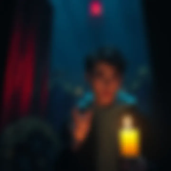 Anxiety in Spiritual Practice A person looking worried while holding a candle in a dimly lit room, symbolizing their struggle with deity work and communication issues with Lady Persephone.