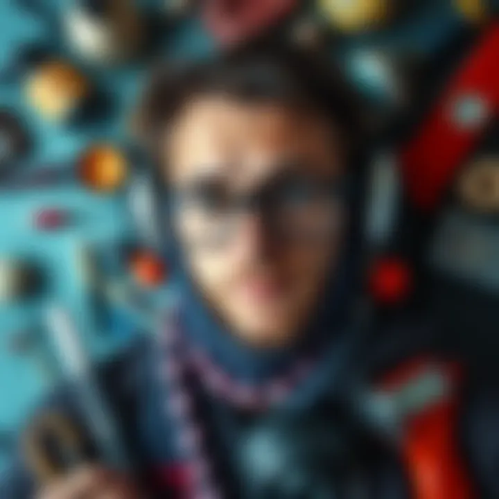 An Aquarian surrounded by unusual hobbies and interests, showcasing their individuality and preference for authenticity.