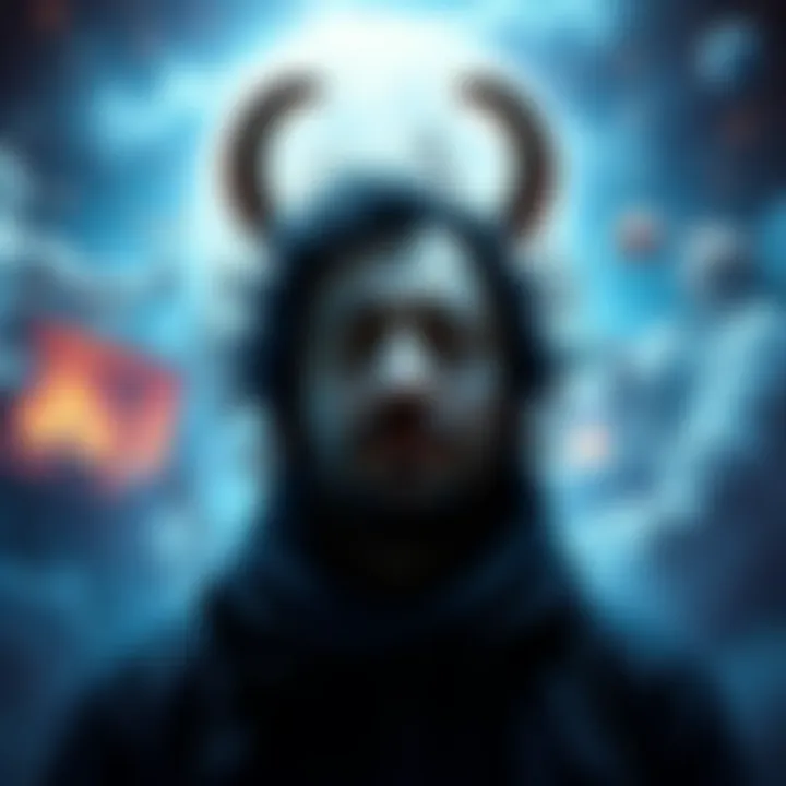 An artistic representation of an Aquarius person feeling overwhelmed with emotions and self-doubt, surrounded by symbols of family and relationships.