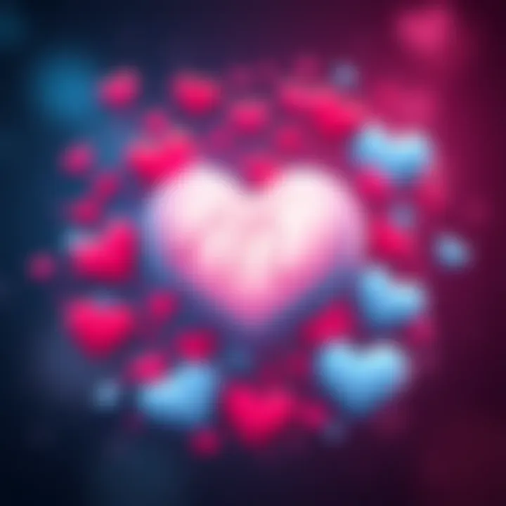 Aquarius Symbol with Heart An illustration of the Aquarius zodiac symbol surrounded by hearts, representing romantic preferences.