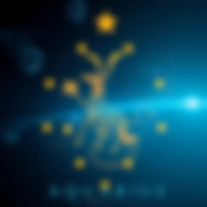 An illustration of an Aquarius symbol surrounded by stars and creative elements, representing independence and uniqueness.