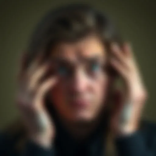 A person with an Aquarius symbol, showing expressions of confusion and frustration, representing negative traits associated with the sign.