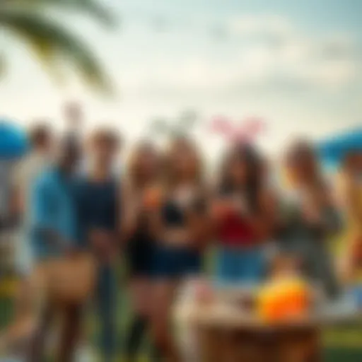 A group of friends sharing their unique Aquarius traits at an outdoor gathering, showcasing fun activities and quirky styles that represent their zodiac identity.