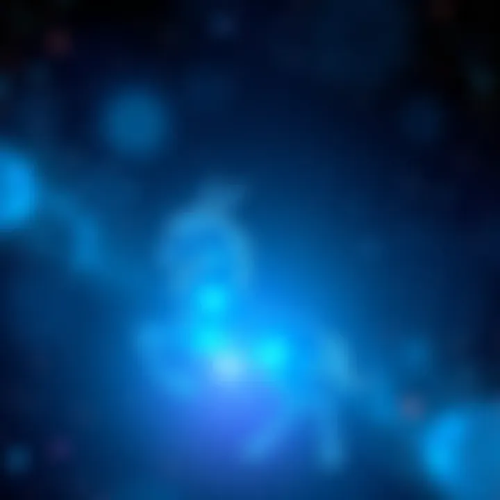 The Aquarius zodiac symbol surrounded by stars and a cosmic background