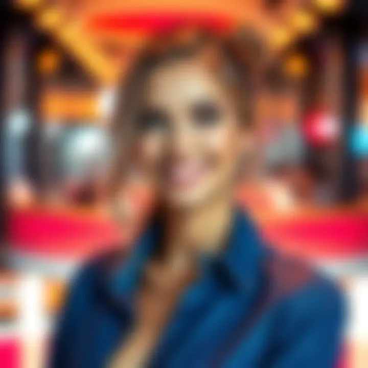 A confident Aquarius woman attracts attention with her charm and style, symbolizing allure and attraction.