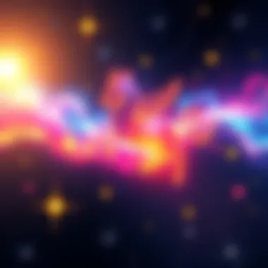 A bright illustration of the Aquarius symbol surrounded by stars and cosmic elements, representing the connection to zodiac signs.