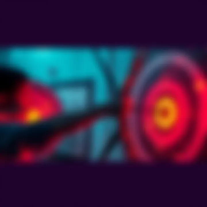 Archery Targets and Connection A visual representation of archers sharing goals and building connections through vulnerability and self-love