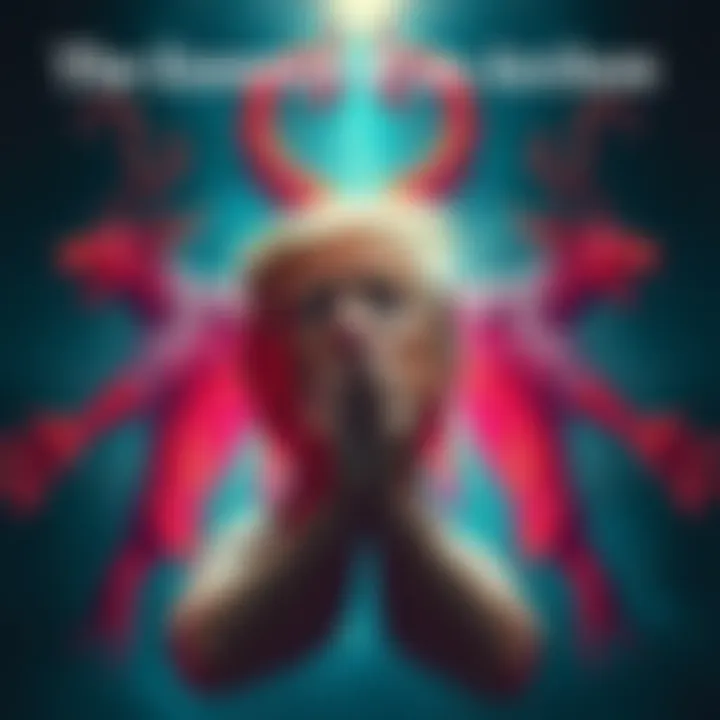 An intriguing visual representation of the concept of Archons and Donald Trump, featuring a surreal blend of human and ethereal elements.