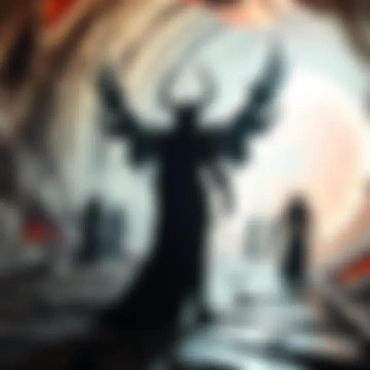 Archons and Light Tunnel A representation of Archons standing near a bright tunnel, contemplating the capture of souls.