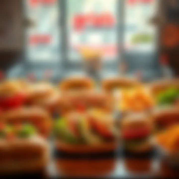 A variety of Aria's subs on a table, showcasing different fillings and toppings, inviting people to share their experiences.
