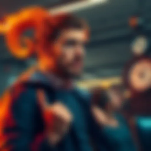 A man with fiery energy, looking frustrated while waiting, symbolizing the impatience of Aries. He is in a casual setting, with a clock visibly ticking in the background.