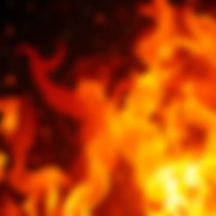 A bold Aries symbol in the center, surrounded by flames and stars, representing passion and energy. The background is vibrant and dynamic, conveying a sense of urgency and direction.