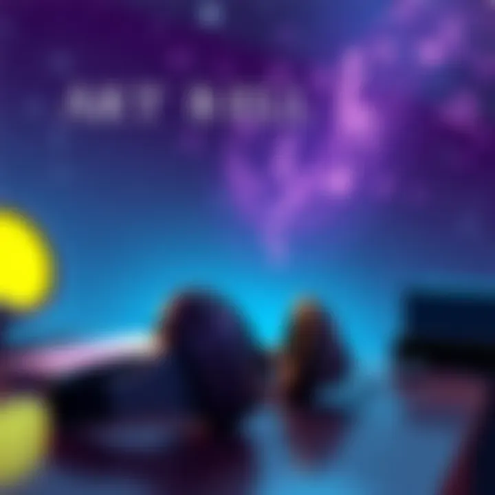 Art Bell's Bumper Music Nostalgia A peaceful night scene with headphones resting on a desk, music notes floating around, and a starry sky representing the Artemis 2 mission.