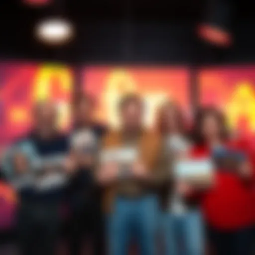 Guests of Art Bell's show holding various interesting photos during an episode
