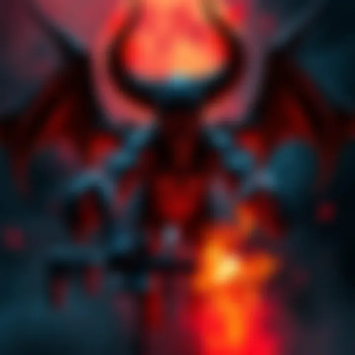 A creative artwork showcasing themes related to Lord Beelzebub, with dark tones and striking imagery
