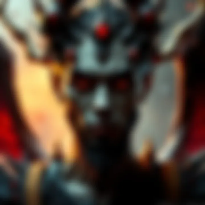 A digital artwork showcasing Lord Lucifer with striking features and a captivating presence, capturing the essence of dreams and reflections.