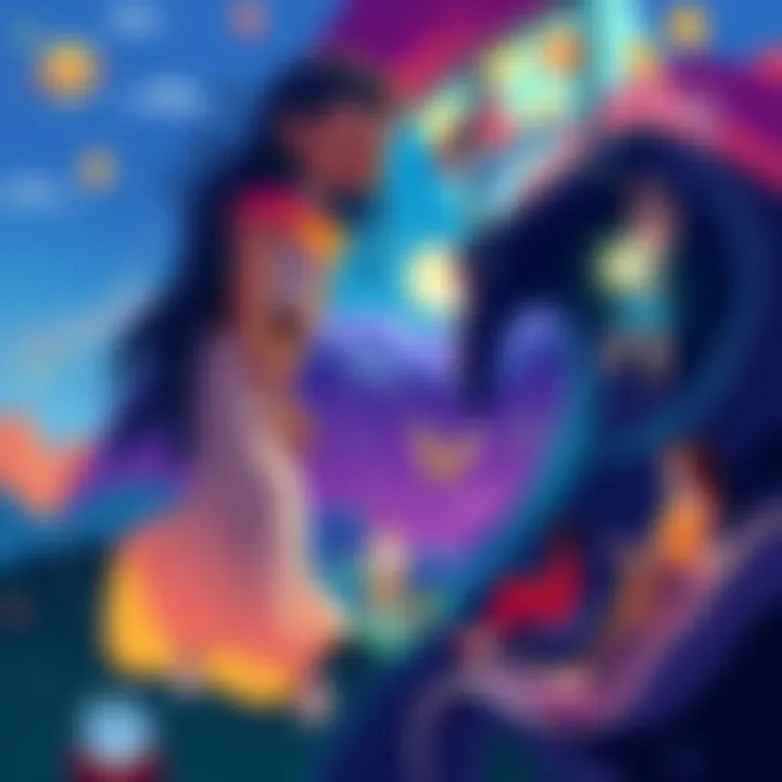 Artistic Representation of Perma-Shifting A colorful illustration showing different scenes depicting a person's journey through perma-shifting, with vibrant colors and expressive characters.