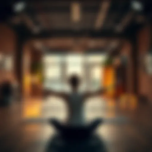 A yoga practitioner performing Ashtanga poses in a Brooklyn studio with a warm atmosphere.