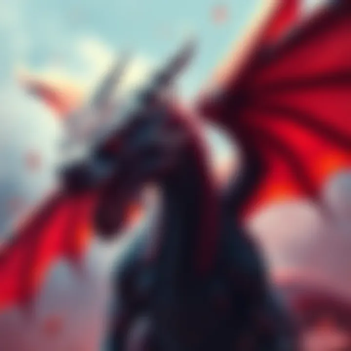 A dragon depiction of Asmodeus with intricate scales and wings, showcasing its fierce expression